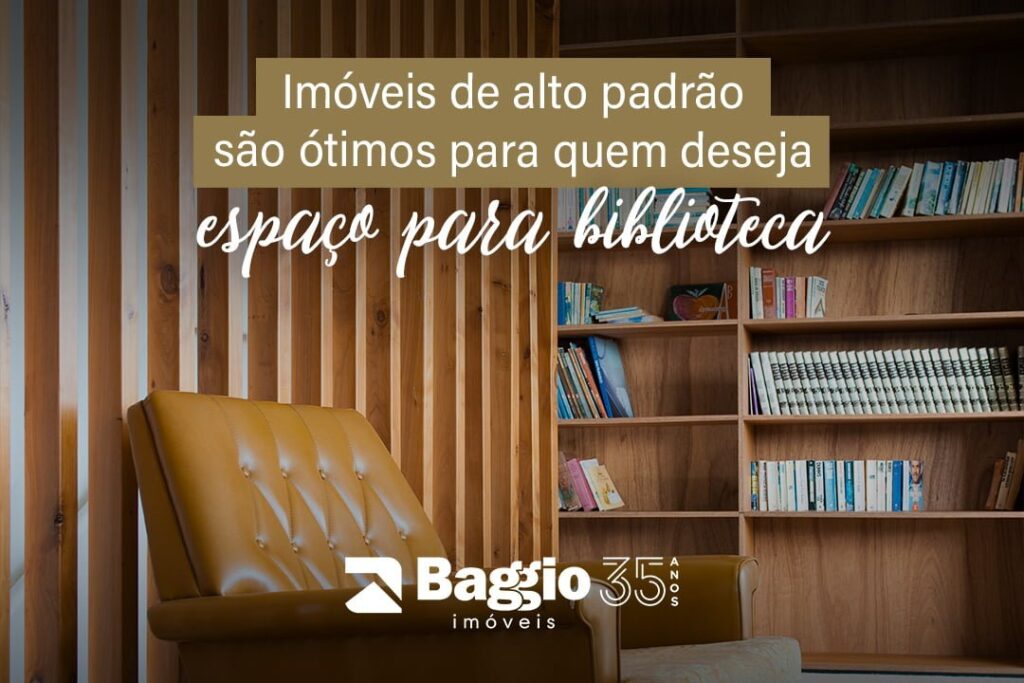 Imóveis de alto padrão são ótimos para quem deseja espaço para biblioteca Imóveis de alto padrão são ótimos para quem deseja espaço para biblioteca