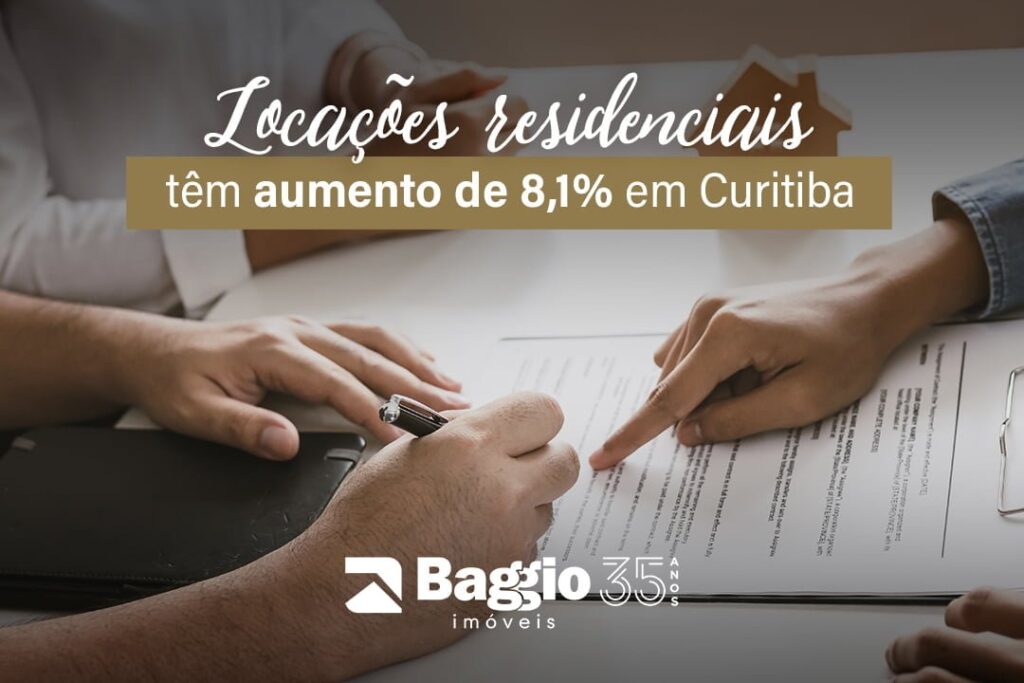 Locações residenciais têm aumento de 8,1% em Curitiba