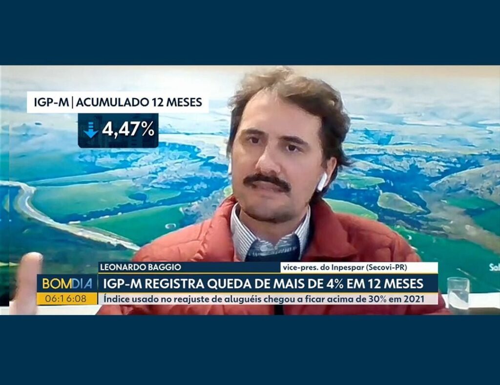 Matéria Globo 01/06 | IGP-M registra queda de mais de 4% em 12 meses Matéria Globo 01/06 | IGP-M registra queda de mais de 4% em 12 meses